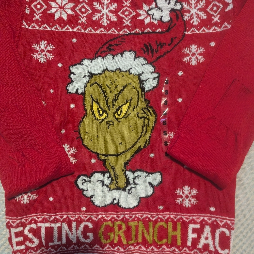 Ugle Christmas Grinch sweater small